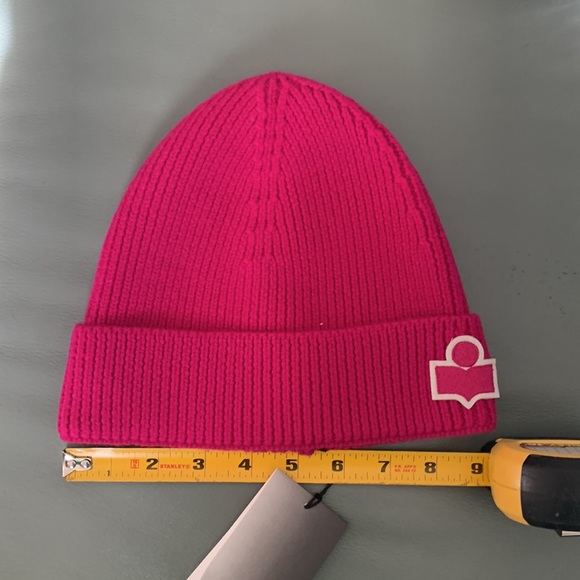 Isabel Marant Isable Marant Bayle Logo Merino Wool Beanie - Picture 6 of 7